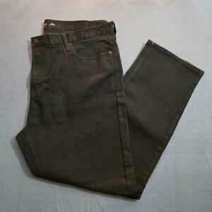 Old Navy Men 42X30(29.5) Black Slim Straight Built in Flex Denim Jeans